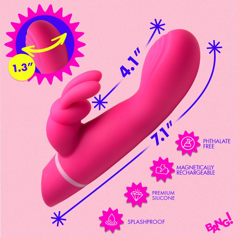 Hither Silicone Rabbit Vibrator - Pink
