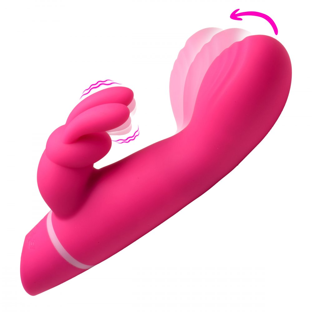 Hither Silicone Rabbit Vibrator - Pink