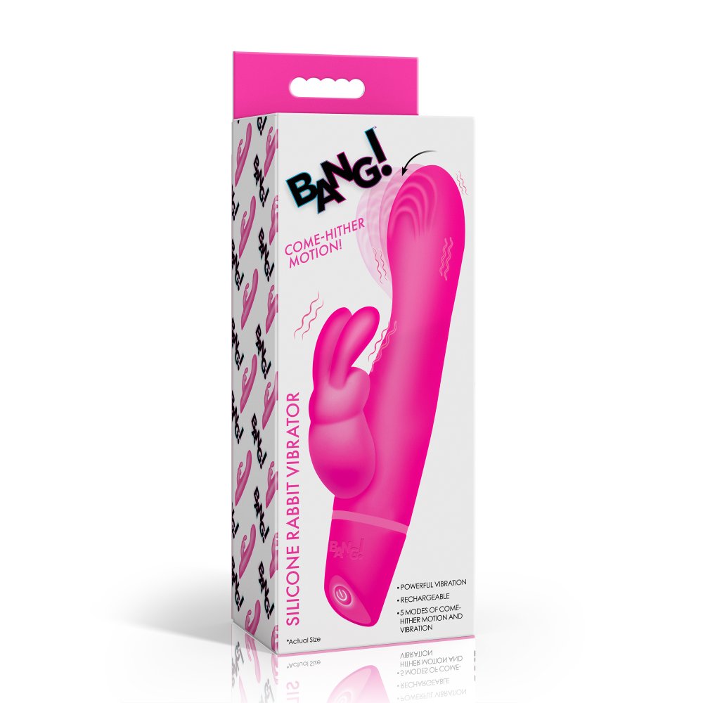 Hither Silicone Rabbit Vibrator - Pink